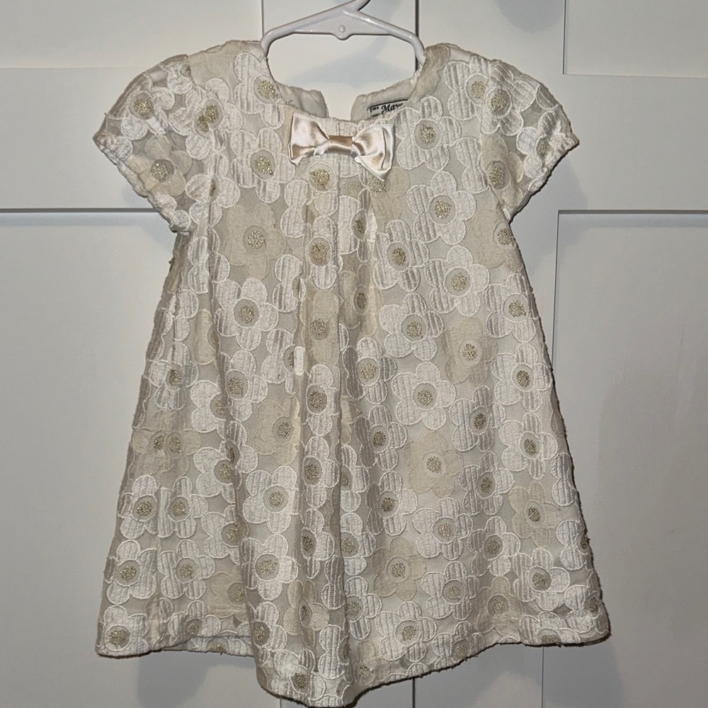 Mayoral Cream Floral Lace Dress